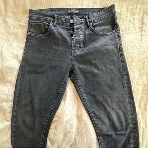Men’s PURPLE black jeans